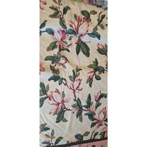 Waverly Metropole Floral Cotton Fabric Pink Magnolia Screen Print 54 in x 1 yd